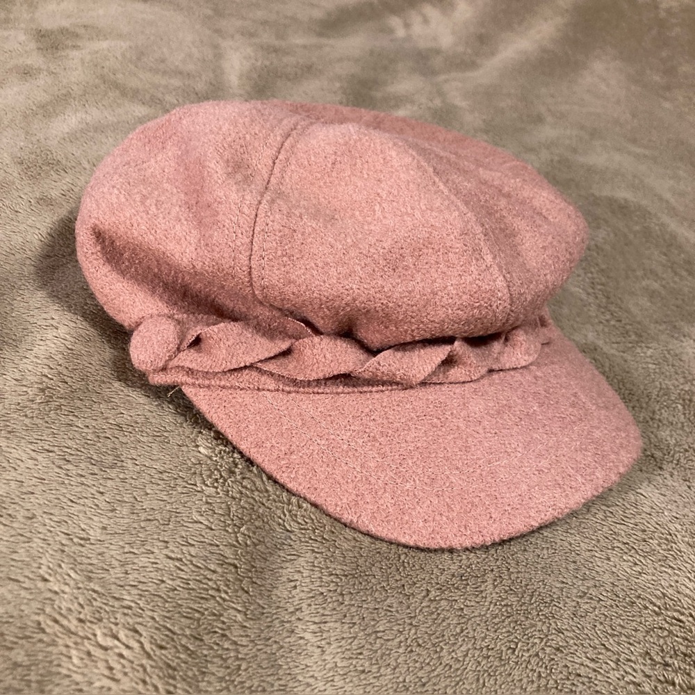 NWOT Nine West Vintage 80s 90s Newsboy Beret Lined Wool Blend Tan Size OS